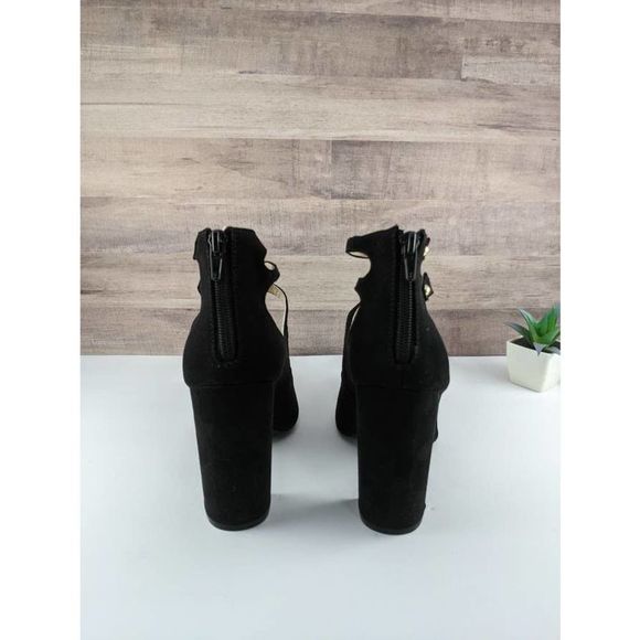 Maurices Strappy Block Heels Black - Picture 4 of 11
